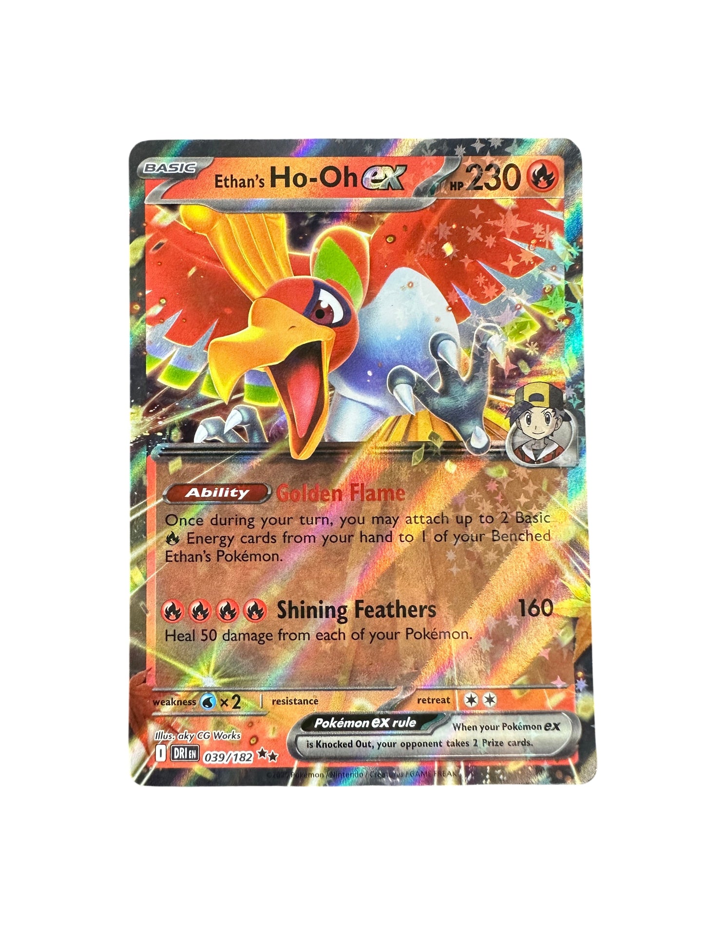 Karta pokemon Ethan's Ho-Oh ex (DRI 039)